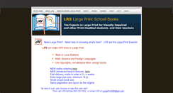 Desktop Screenshot of largeprintexperts.com