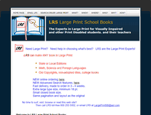 Tablet Screenshot of largeprintexperts.com